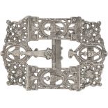 Belt buckle silver.