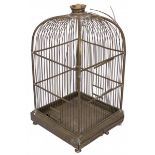 A large bras birdcage, Dutch, 20th century.