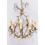 A Louis XV-style pendant chandelier, France, 20th century.