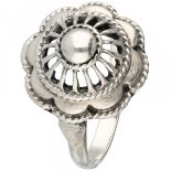 Antique silver openwork ring - 835/1000.