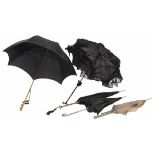 A (5) part lot parasols, early 20th century.