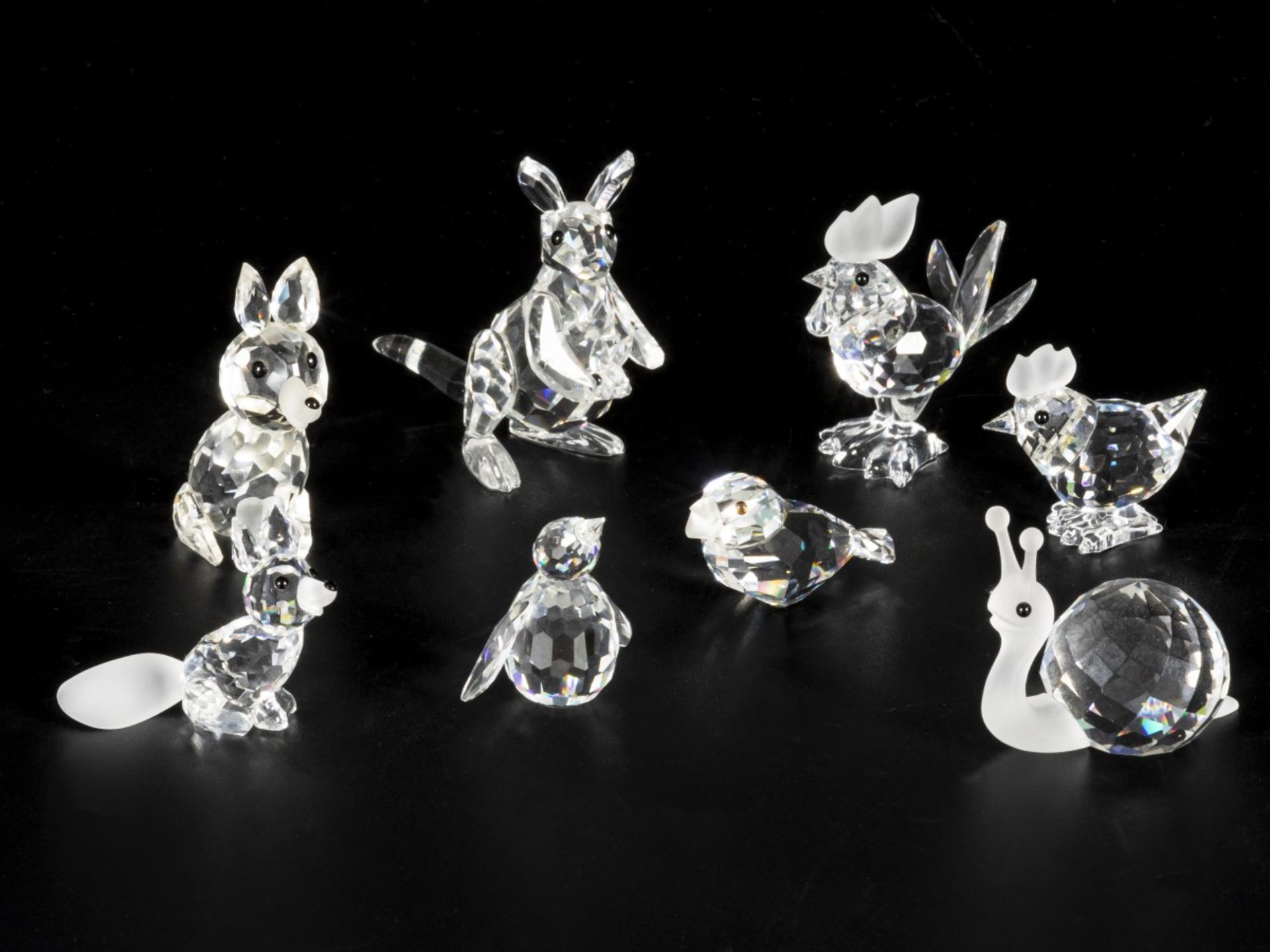 (8) Part lot Swarovski miniatures.