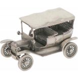 Miniature Ford model T silver.