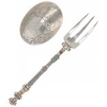 Travel cutlery silver.