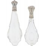 (2) perfume bottles of silver.