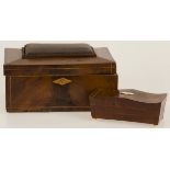 A (2) piece lot comprised of boxes, late 19th century.