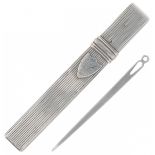 Needle case silver.