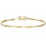 Yellow gold bracelet set with approx. 0.30 ct. diamond - 18 ct.