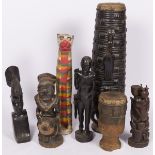 A (7) piece lot comprised of various items, West Africa, 20th century.