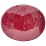 GJSPC Certified Natural Ruby Gemstone 12.74 ct.