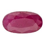 GJSPC Certified Natural African Ruby Gemstone 2.93 ct.