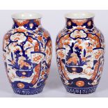 A set of (2) Imari vases, Japan, ca. 1900.