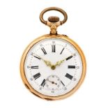 Pocket watch gold - Men's pocket watch - Manual winding - Ca. 1900.