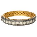 Silver alliance bangle set with approx. 278 diamonds - 925/1000.