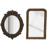 A lot comprised of (2) various mirror frames, France and Germany, 20th century.