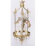 A halllamp/ pendant ceiling lamp, France, mid. 20th century,