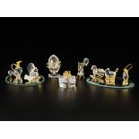 (13) piece lot of Swarovski miniatures.