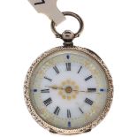 Silver Pocketwatch - Ladies - appr. 1900