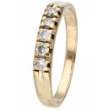 Yellow gold ring set with approx. 0.15 ct. diamond - 14 ct.