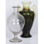 A lot of (2) decorative vases, 20th century.