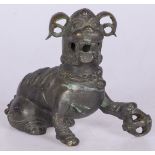 A bronze foo dog, China, 19th/20th century.