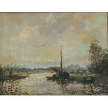 Cornelis de Bruin(Utrecht 1870 - 1940 Amsterdam), "Breukelerveen"; A heath landscape. (2x)