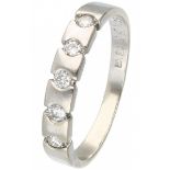 White gold ring set with approx. 0.15 ct. diamond - 18 ct.