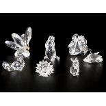 (7) Part lot Swarovski miniatures.