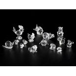 (15) Part lot Swarovski miniatures.