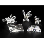 (5) Part lot Swarovski miniatures.