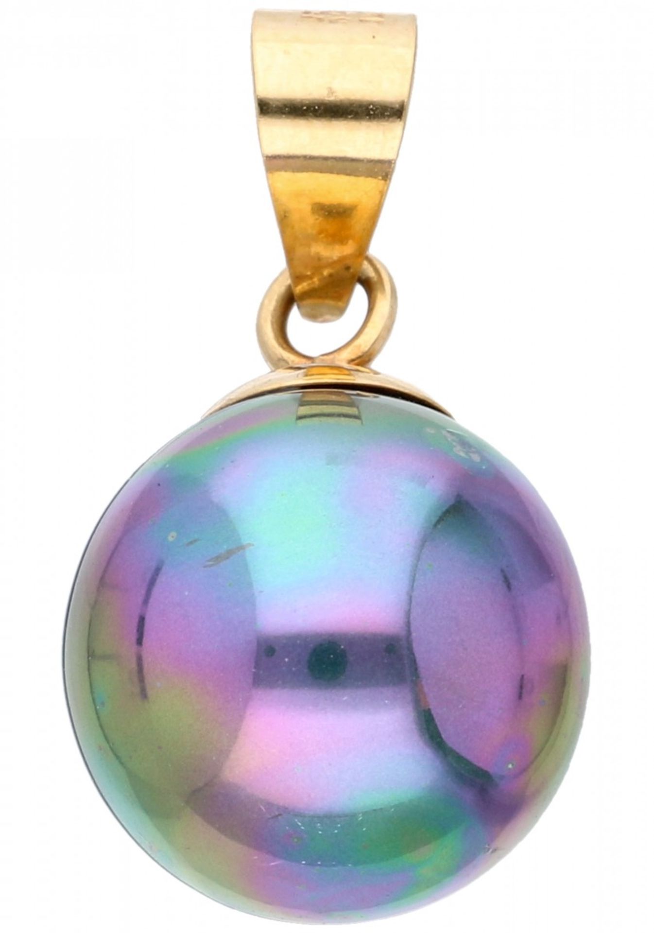 Orquidea 'The Floating Pearl Black' pendant - 18 ct.