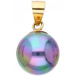 Orquidea 'The Floating Pearl Black' pendant - 18 ct.