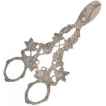 Grape scissors silver-plated.