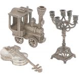 (3) piece lot miniatures silver.