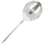 Custard spoon "Haags Lofje" silver.