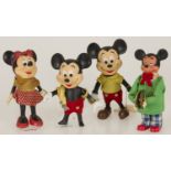 (4) piece lot of Disney Mickey Mouse figures