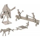 (3) piece lot miniatures silver.