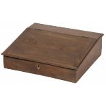 An oakwood writing box, 1st half of the 20th century.