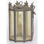 A brass hall lantern, France, 2nd half 20th century.