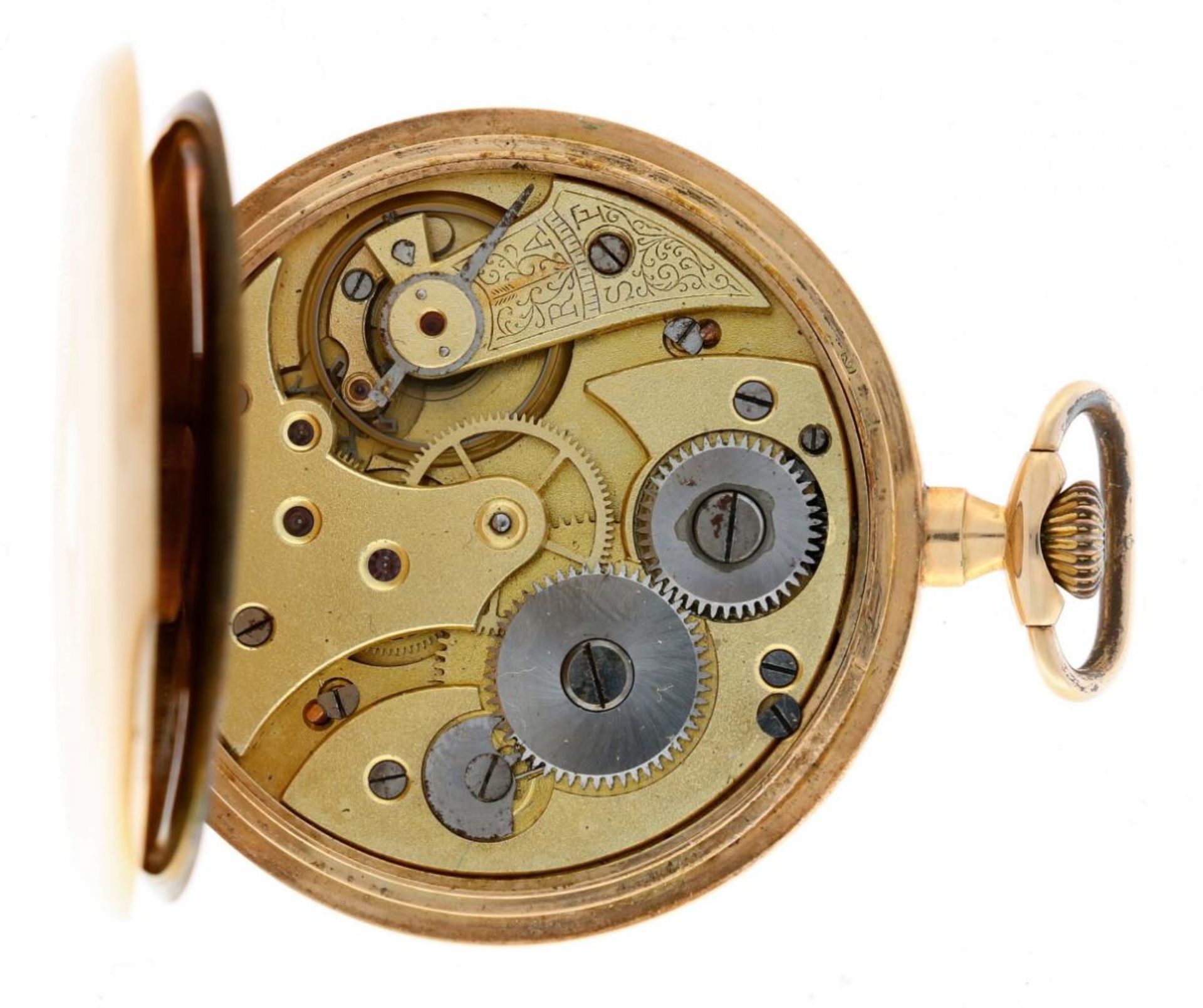 Chronometer Supra - Golden pocket watch with golden chain - ca. 1915. - Bild 6 aus 7