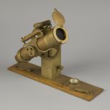 A surveyors' "Gustav Heyde" brass level spirit instrument (transit/ theodolite), Germany, late 19th