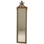 A goldpainted Louis XVI-style pendant mirror, Dutch, last quarter 19th century.