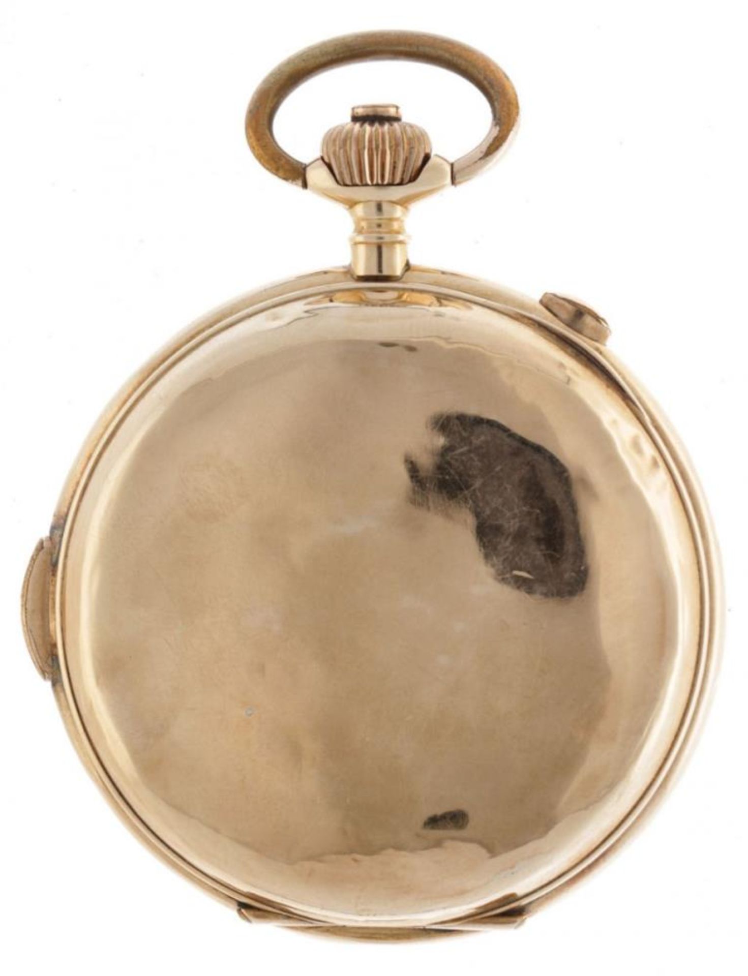 Golden Savonette Chronograph - Men's Pocket Watch - appr. 1889. - Bild 4 aus 7