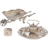 (5) piece lot miniatures silver.