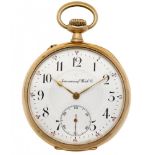 Pocket watch IWC gold - Men's pocket watch - Manual winding - apprx. 1910.