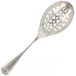 Wet fruit scoop "Haags lofje" silver.