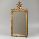 A gilt wood Louis XVI-style mirror, Dutch, 19th century.