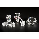 (6) piece lot Swarovski miniatures