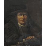 After Arent de Gelder (Dordrecht 1645 – 1727), Portrait of a man with halberd, an early 18th C. copy