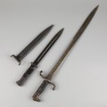 A lot comprised of (2) various German WOII bayonets, 1st half 20th century.